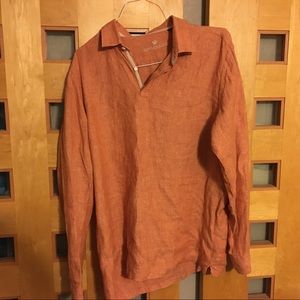 Lombard Linen Shirt, 44cm